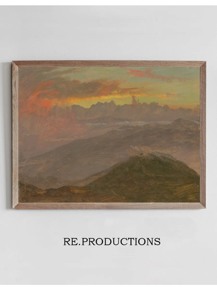 Sunset and Mountains