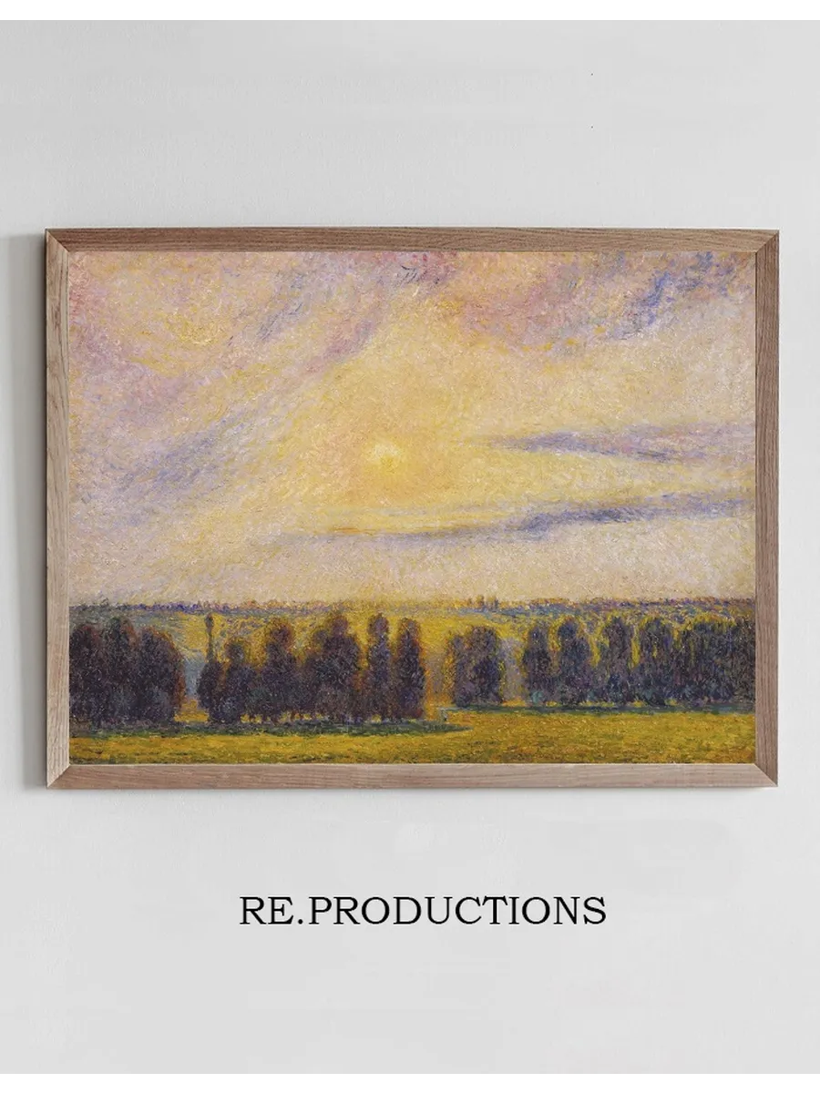 Sunset at Eragny