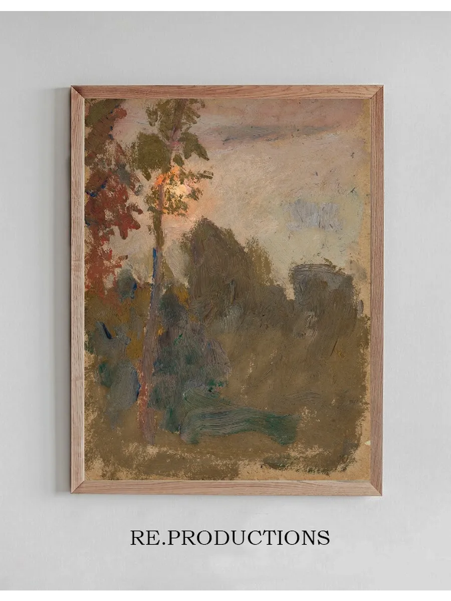 Sunset in a Forest