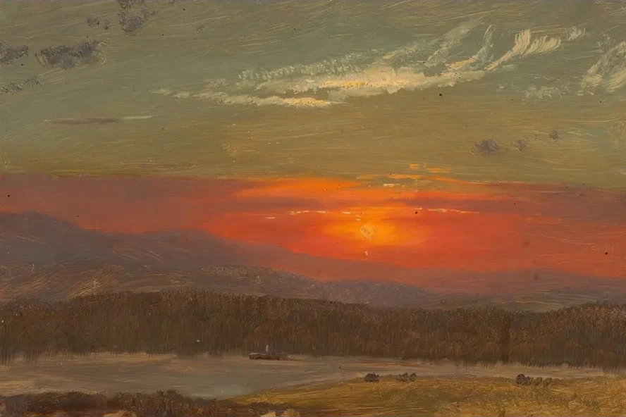 Sunset Over the Catskills
