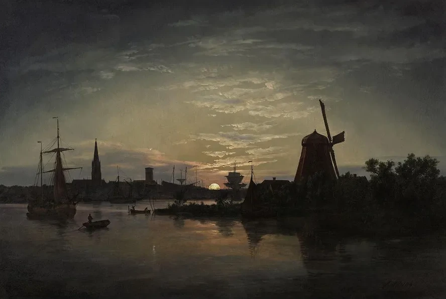 Swinoujscie in the Moonlight
