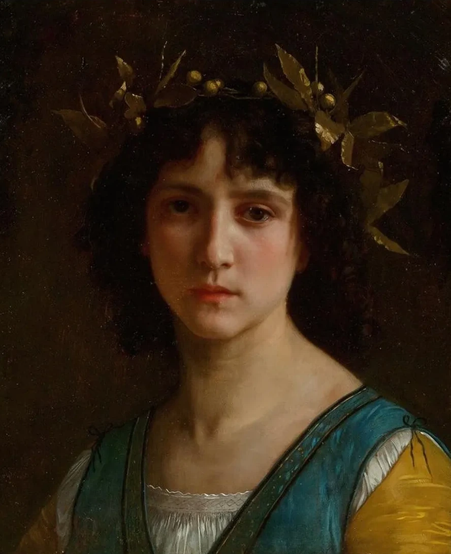 T Te D Italienne Avec Une Couronne de Laurier (head of an Italian Girl with a Laurel Wreath)