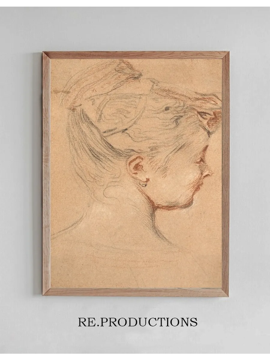 T Te de Femme de Profil