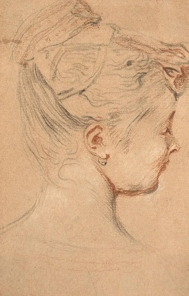 T Te de Femme de Profil