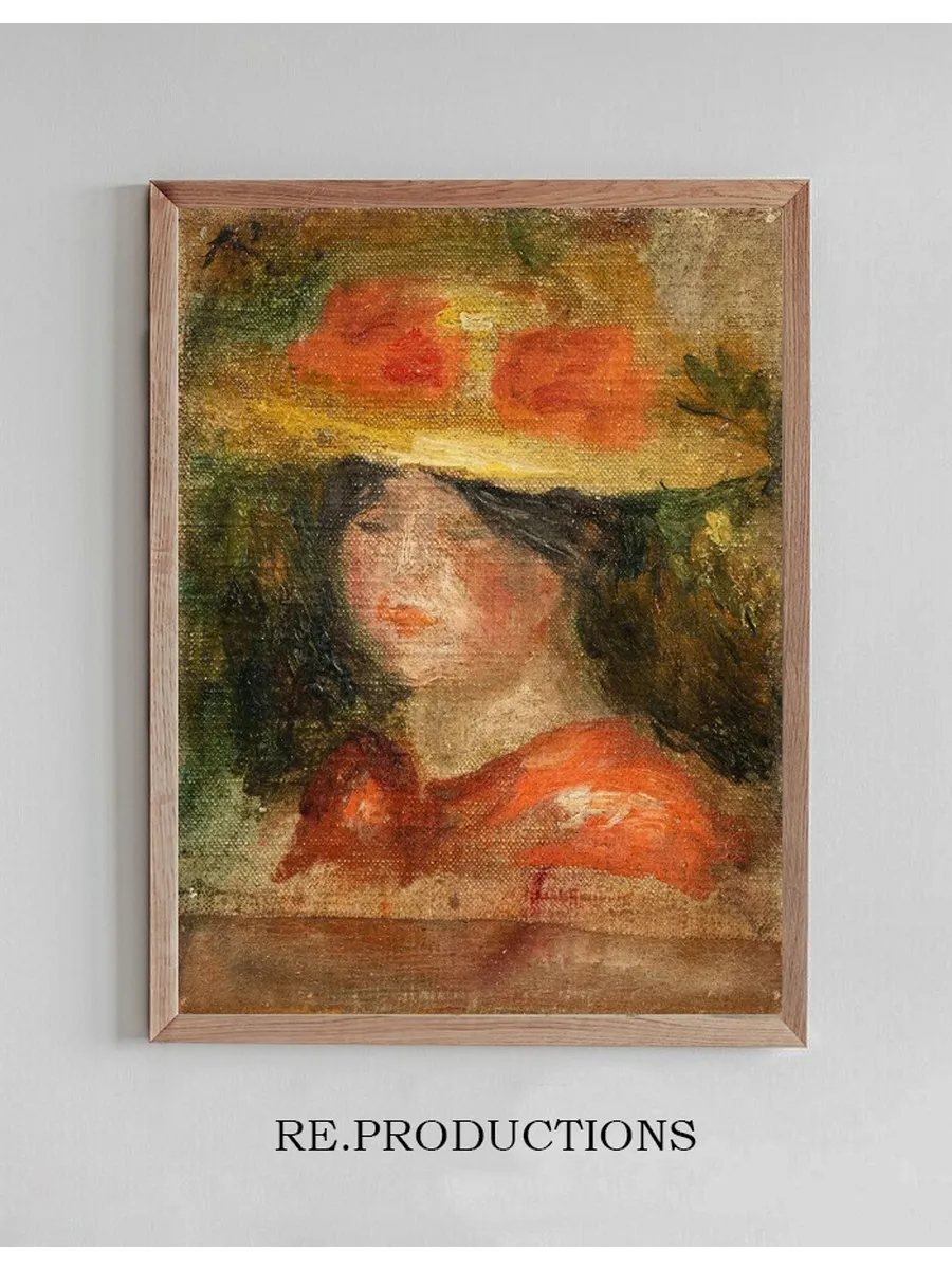 T Te de Femme En Chapeau