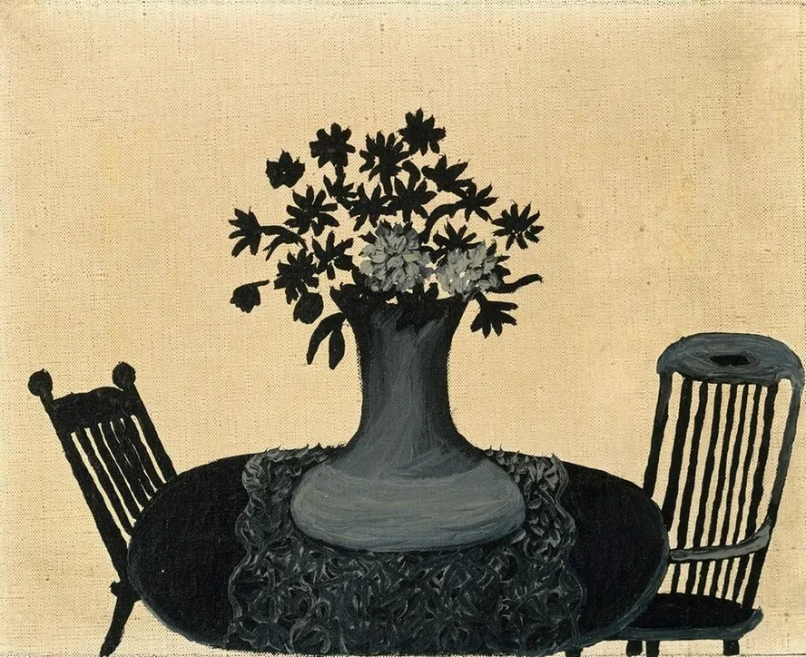 Table and Two Chairs
