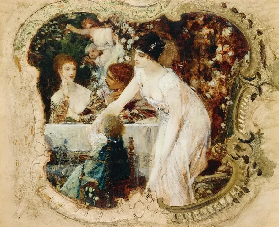 Table Delights, Study for the City Theatre in Karlsbad (today Karoly Vary, Cz)