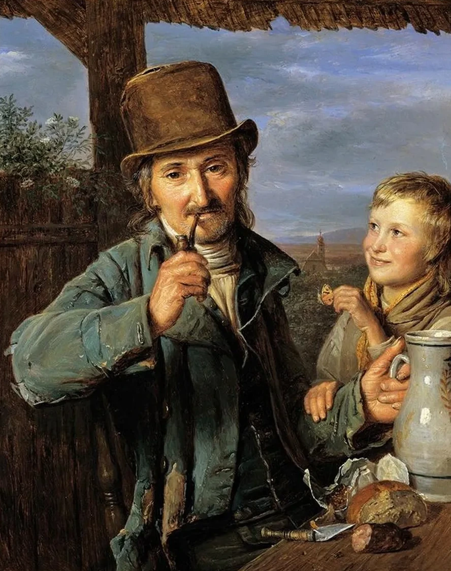Tagl Hner Mit Seinem Sohn