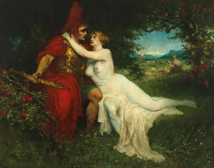 Tannh User and Venus in the Venusberg, Scene from Richard Wagner's Opera