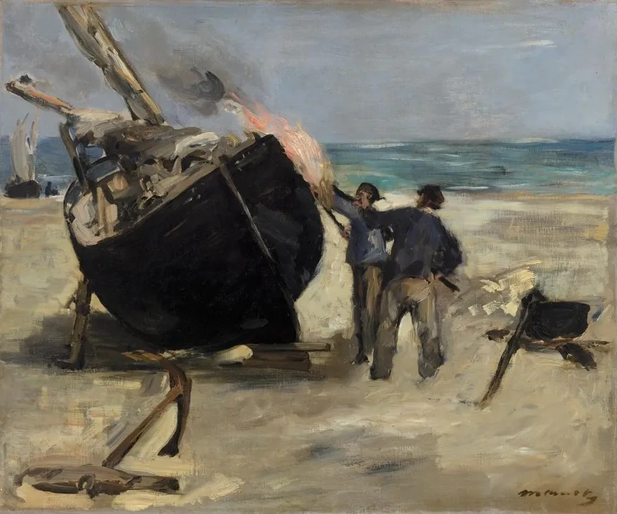 Tarring the Boat (Le Bateau goudronn)