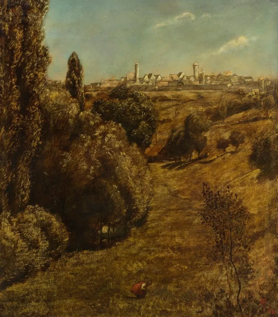 Taubertal Mit Blick Auf Rothenburg