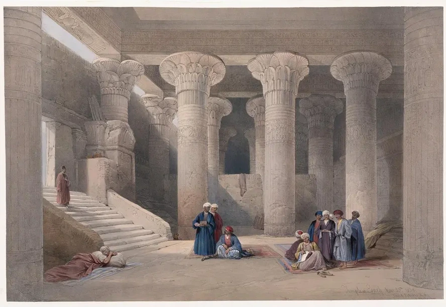 Temple at Esneh Isn. Nov. 25th, 1838