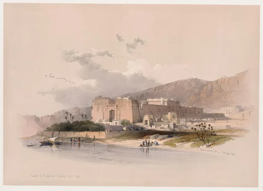 Temple of Kalabshee Kalabsha, Kal bishah, Nubia. Nov. 1838