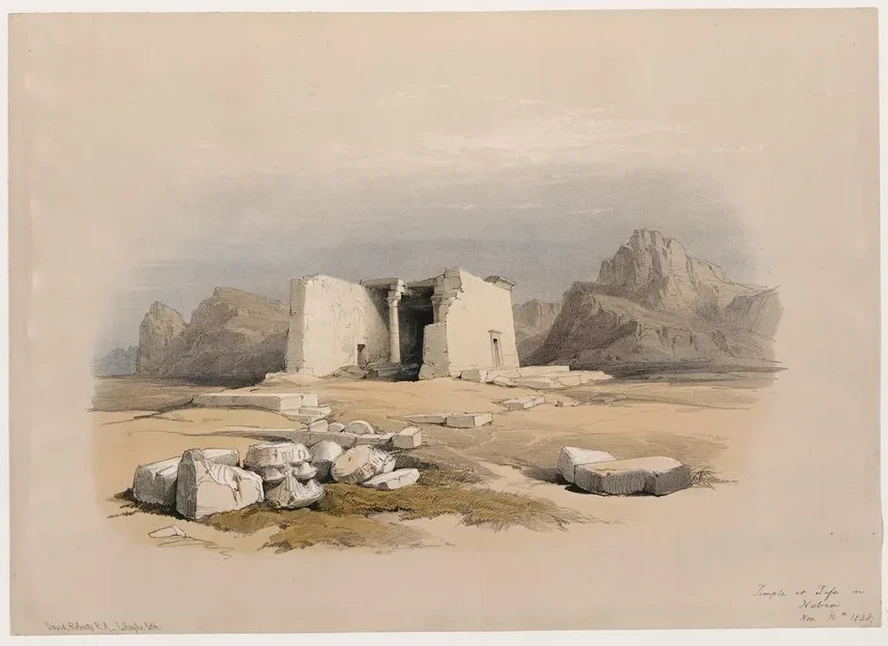 Temple of Tafa, in Nubia. Nov. 16th, 1838