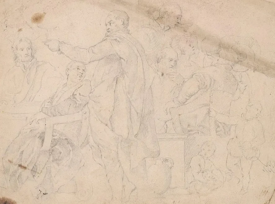 Ten Figures at Table