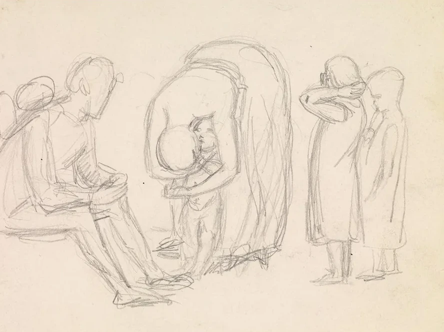 Tennyson's Dora Figure Studies