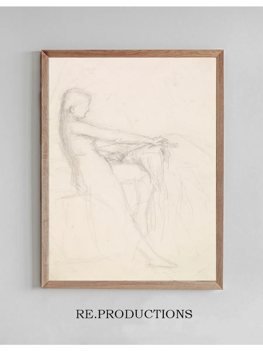 Tennyson's The Sisters Figure Sketch