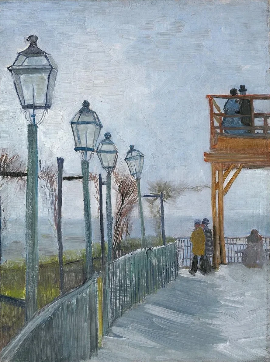 Terrace and Observation Deck at the Moulin de Blute - Fin, Montmartre