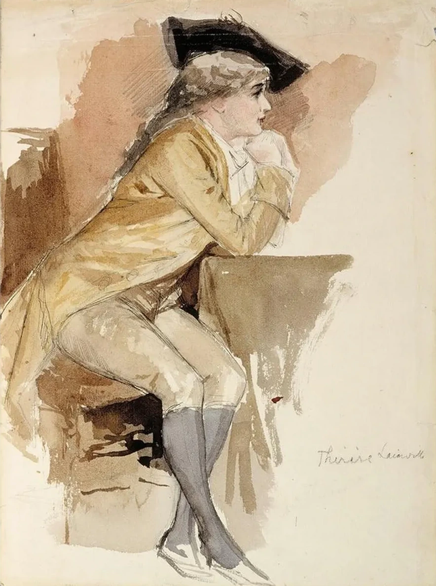 Th r se Lainville Dressed As In The 18th Century