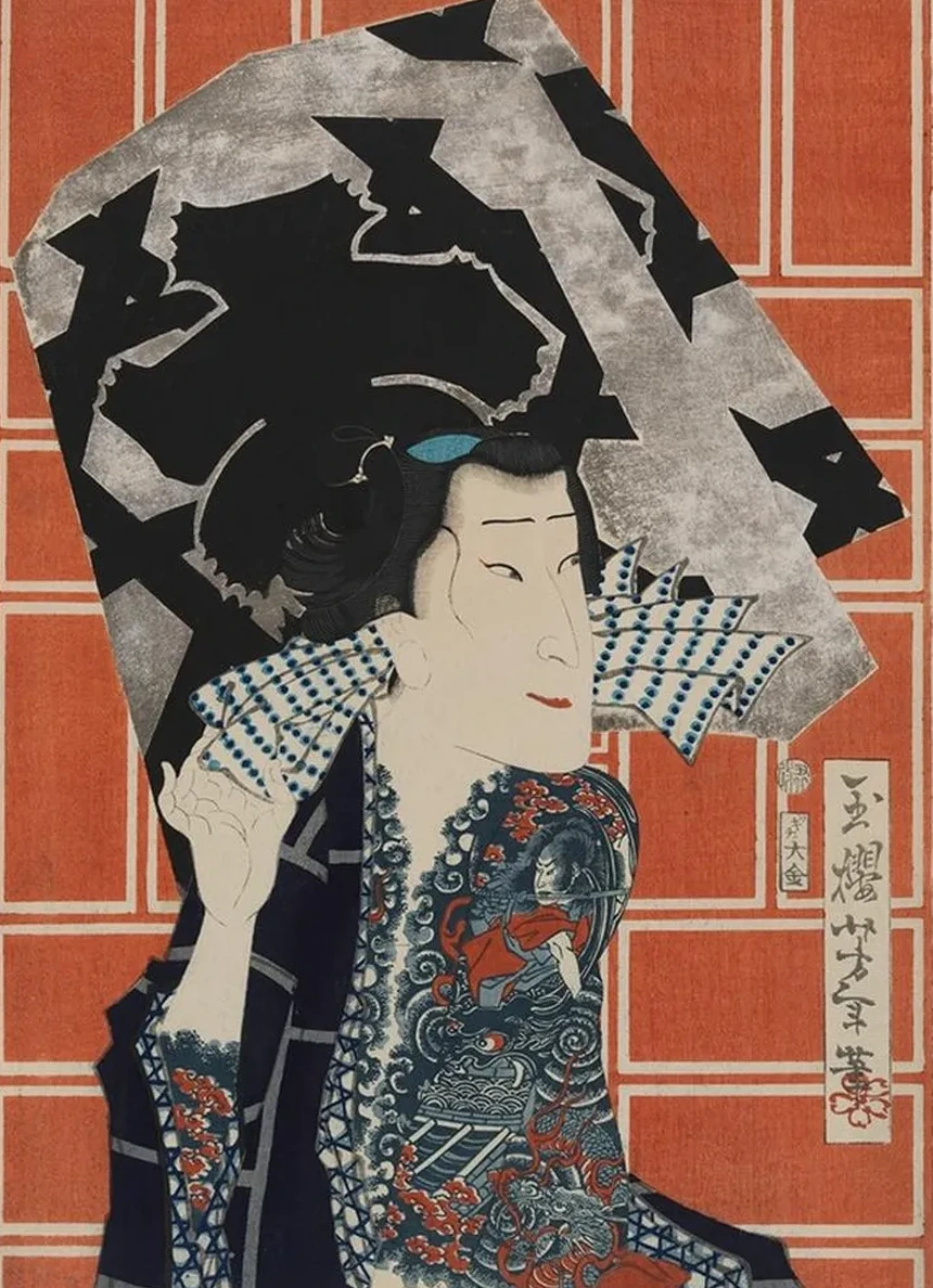 The Actor Sawamura Tanosuke III for a Fire Troupe