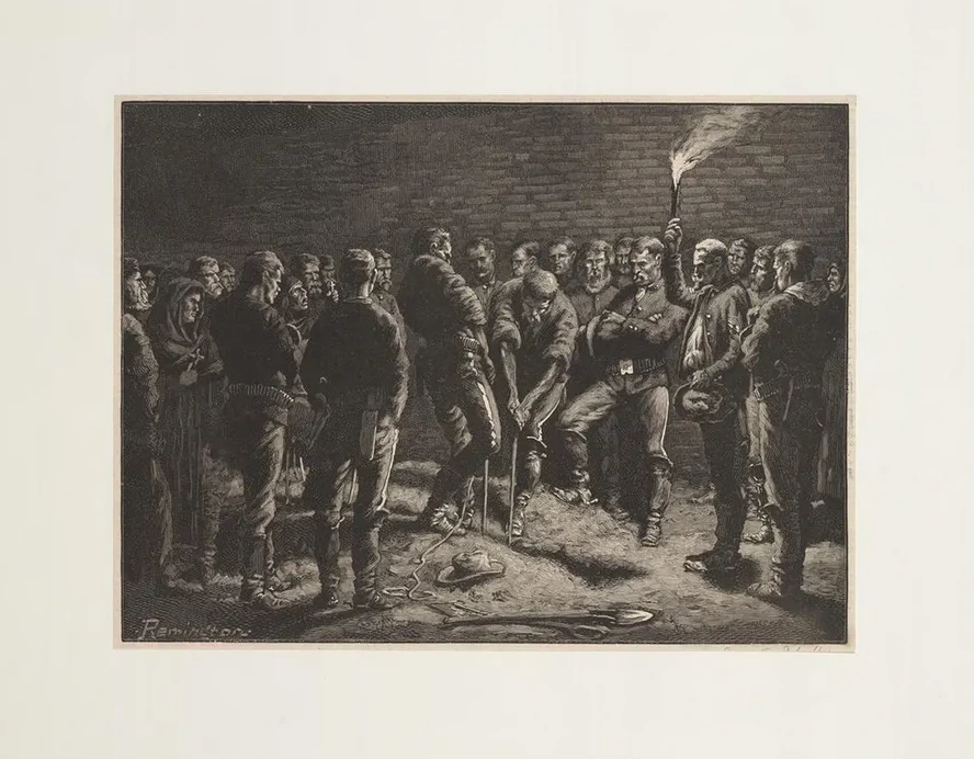 The Apache Campaign Burial of Hatfield's Men