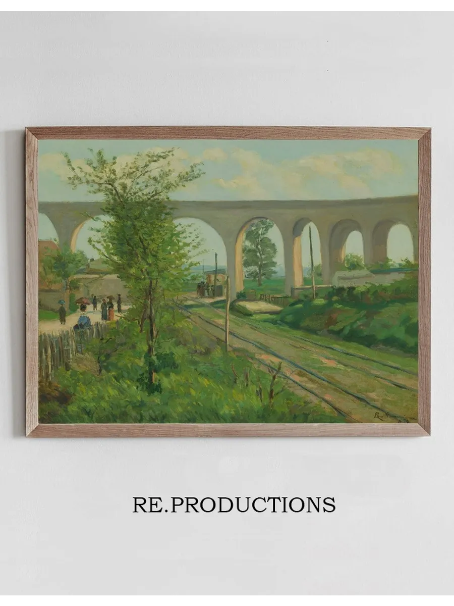 The Arcueil Aqueduct at Sceaux Railroad Crossing