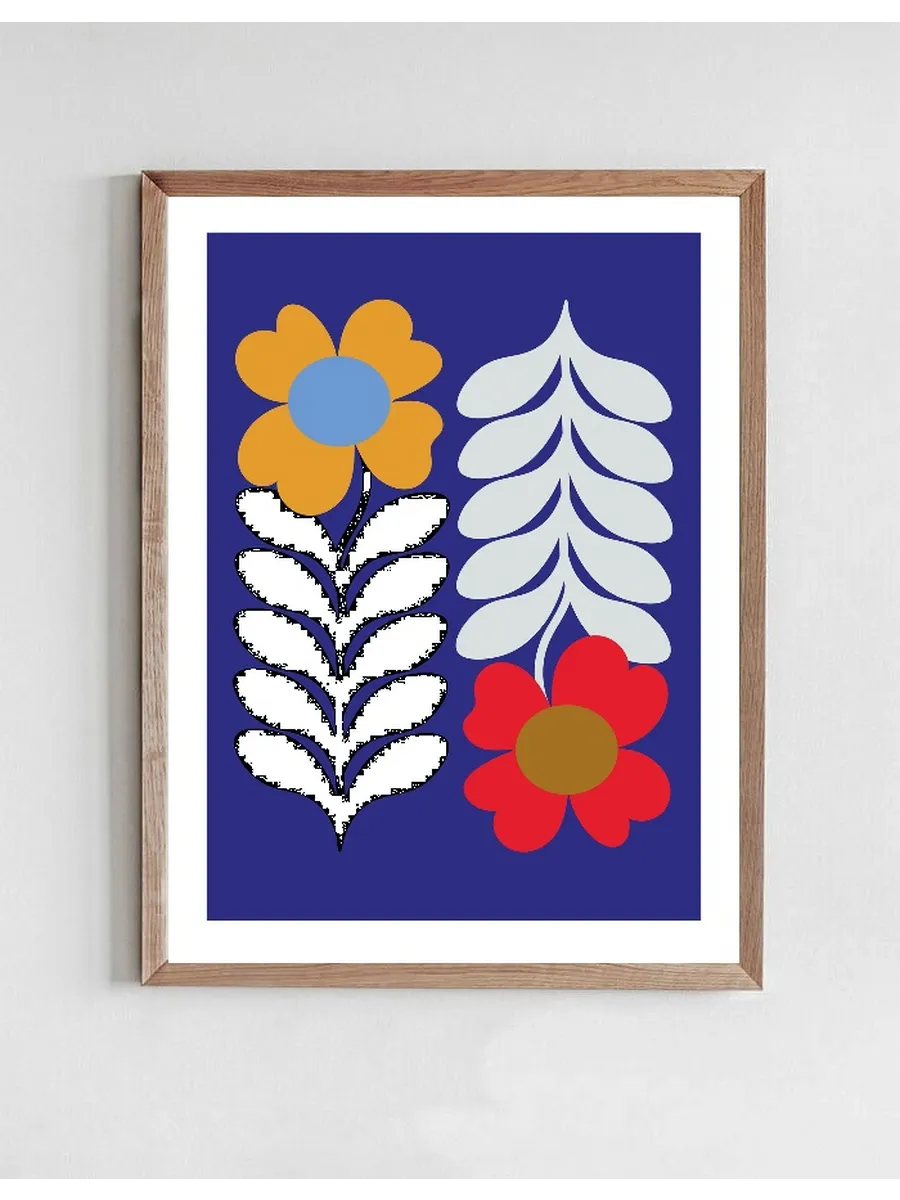 The Art Of Flowers Blue