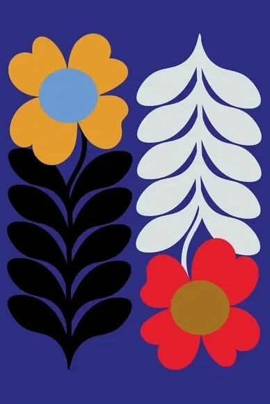 The Art Of Flowers Blue