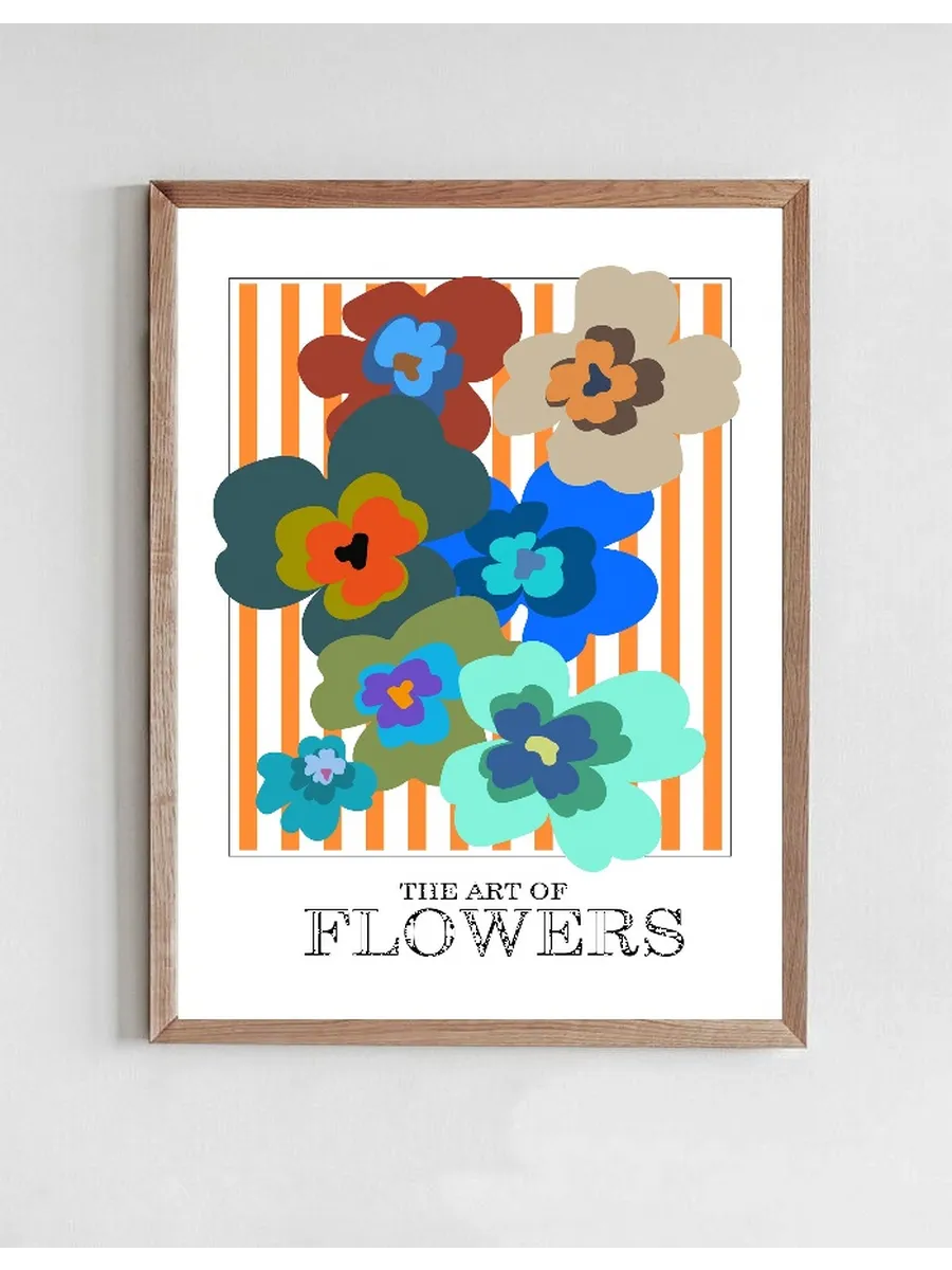 The Art Of Flowers Orange Stripe