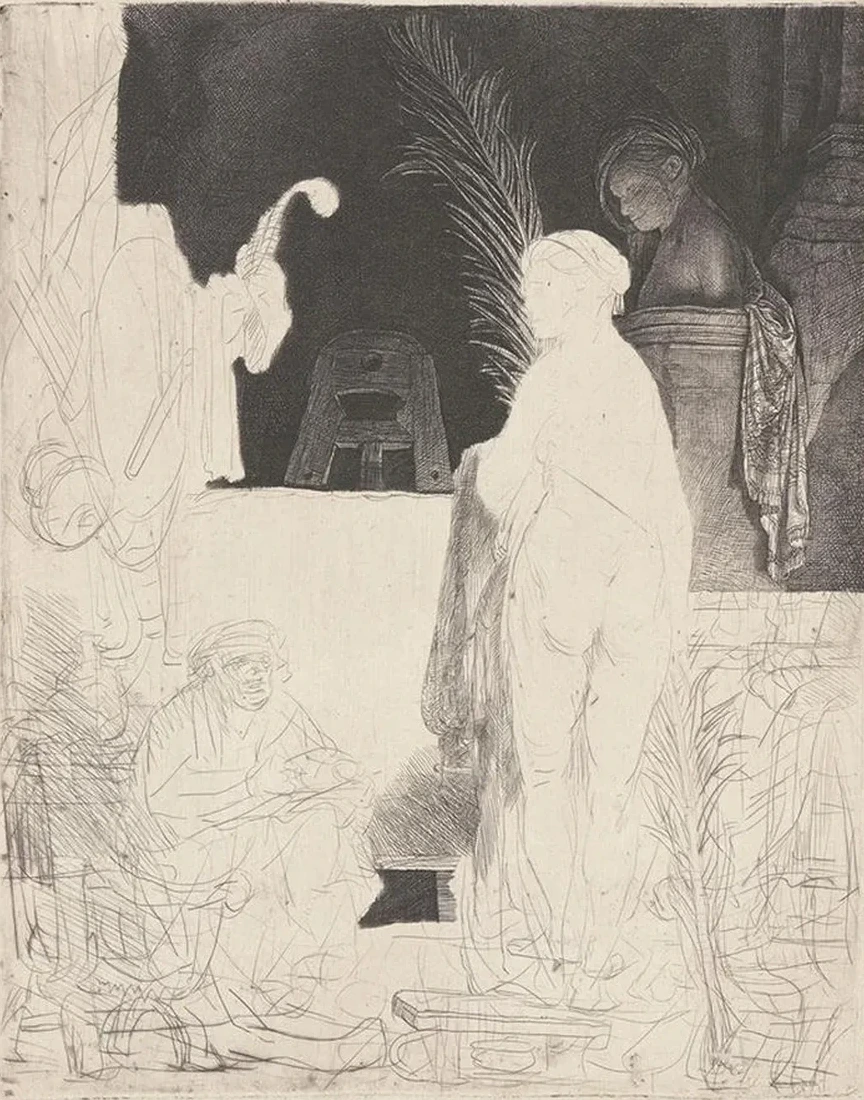 The Artist Drawing from a Model