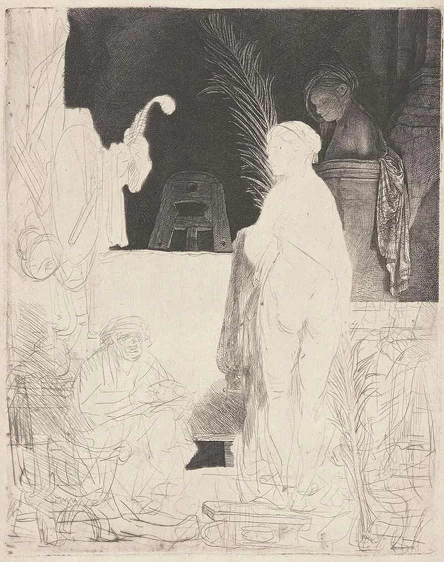 The Artist Drawing from a Model