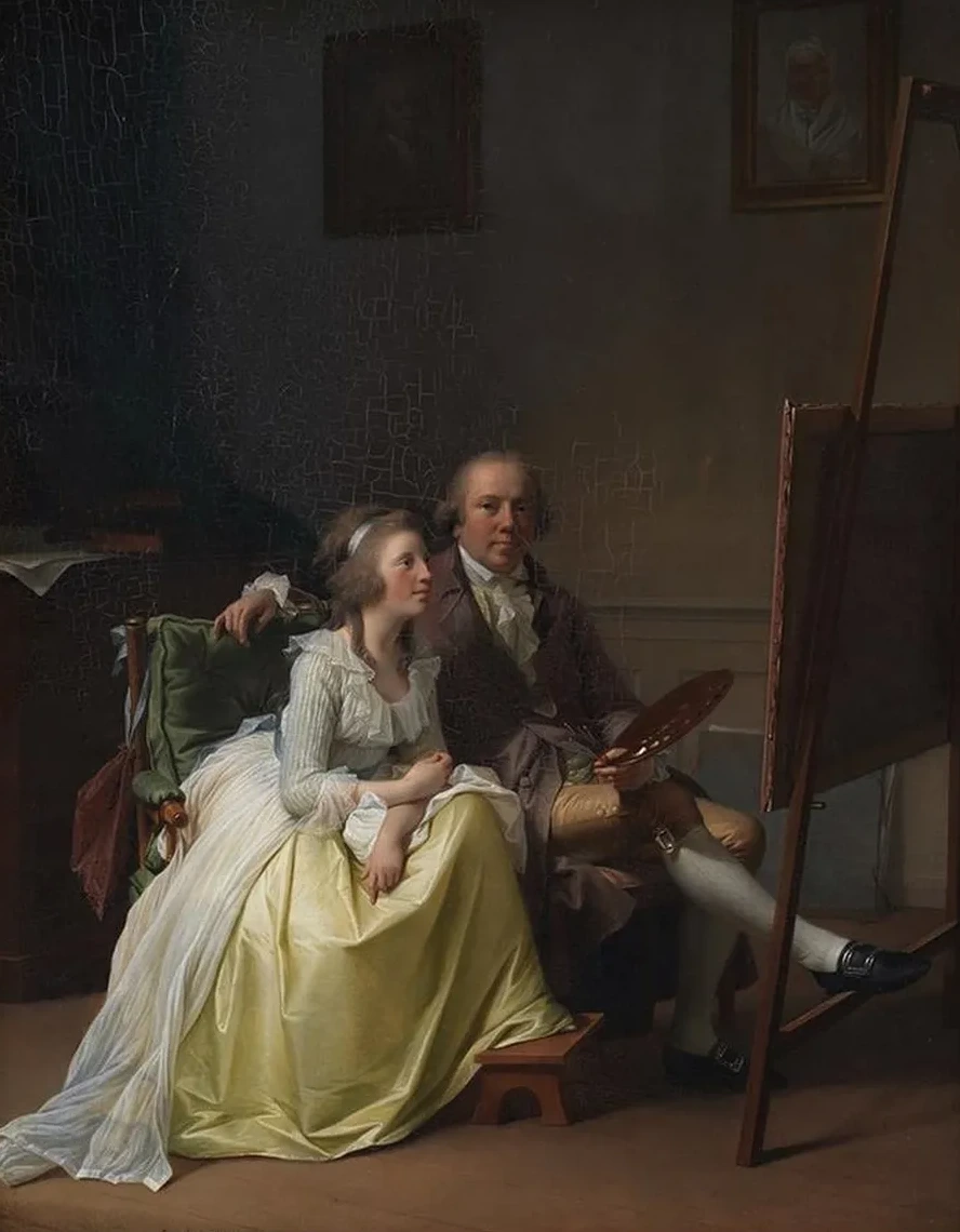 The Artist and his Wife Rosine, n e D rschel