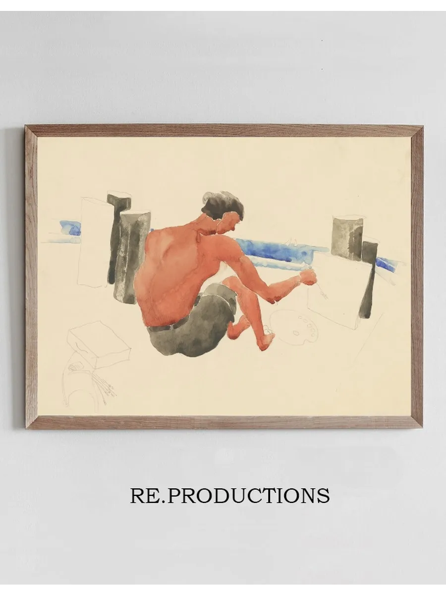 The Artist on the BeachSketching