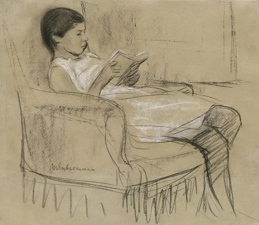 The Artist's Daughter K the Reading in a Chair