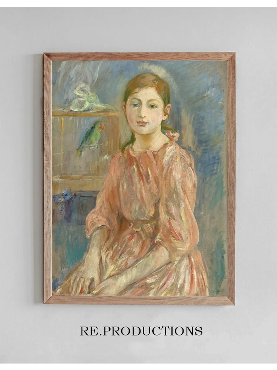 The Artist's Daughter with a Parakeet