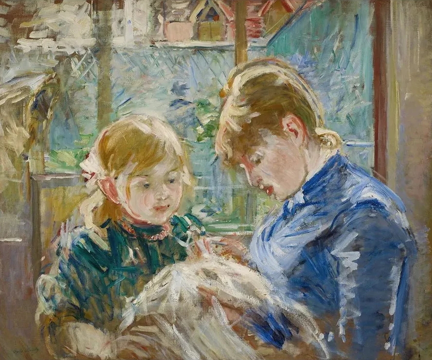 The Artist's Daughter, Julie, with her Nanny