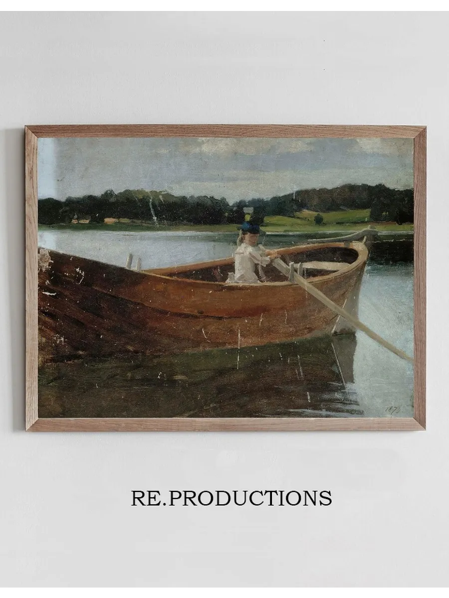The Artist's Sister Berta In A Rowing Boat, Study