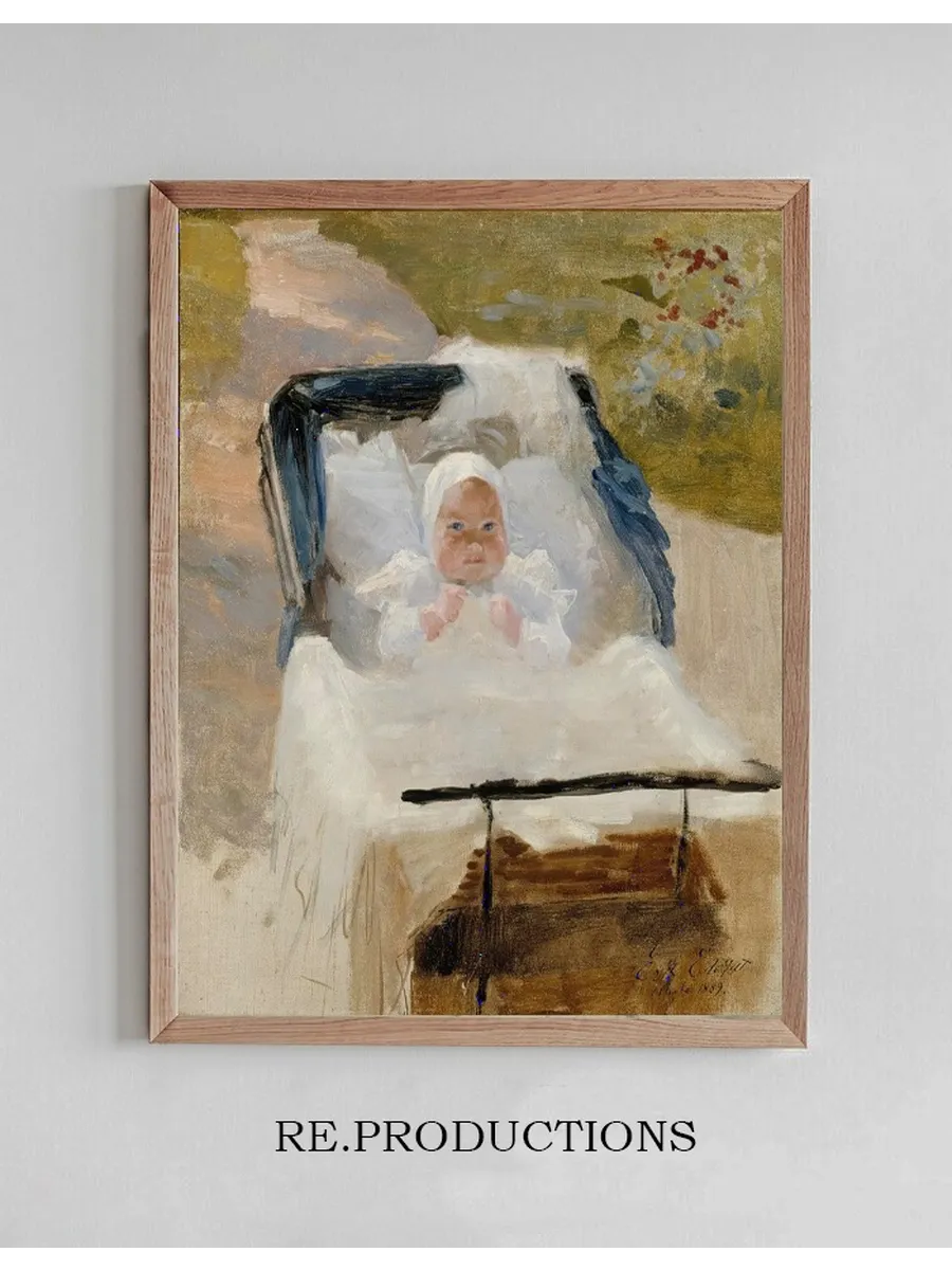 The Artist's Son Erik In A Pram