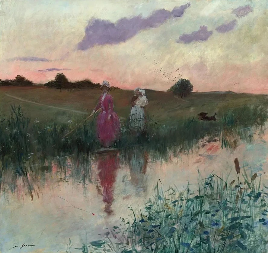 The Artist's Wife Fishing