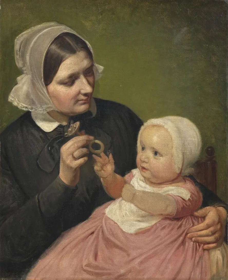 The Artist's Wife and Their Son Poul