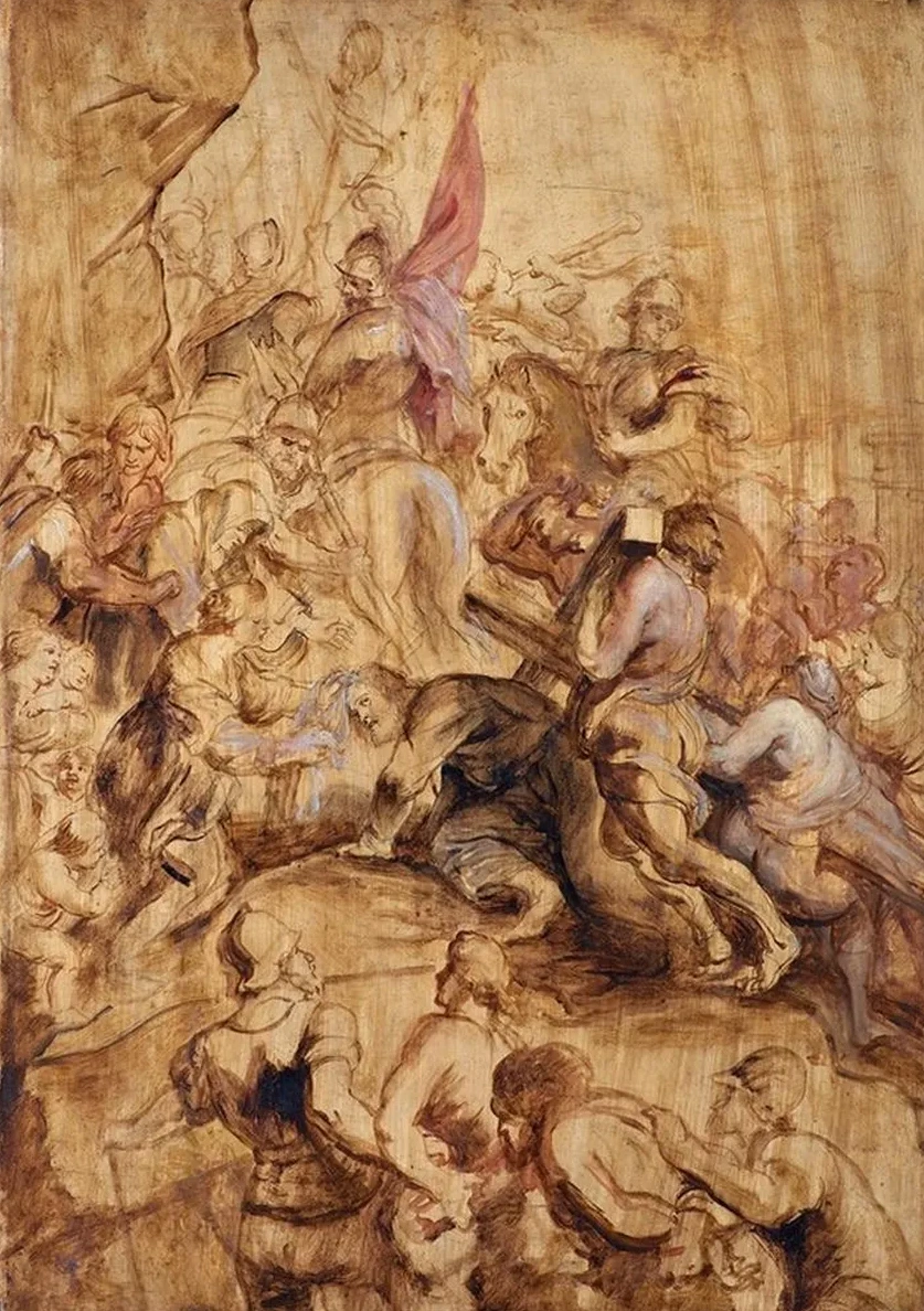 The Ascent to Calvary. The Bearing of the Cross