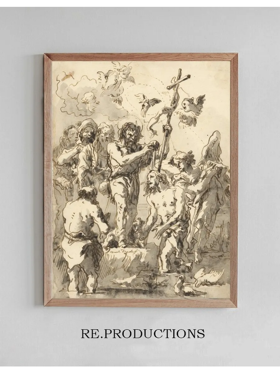 The Baptism of Christ (with Two Ducks in the Water at Lower Right)