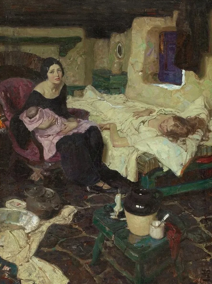 The Beautiful Mid - Wife, the Baby, and the Beautiful Mother