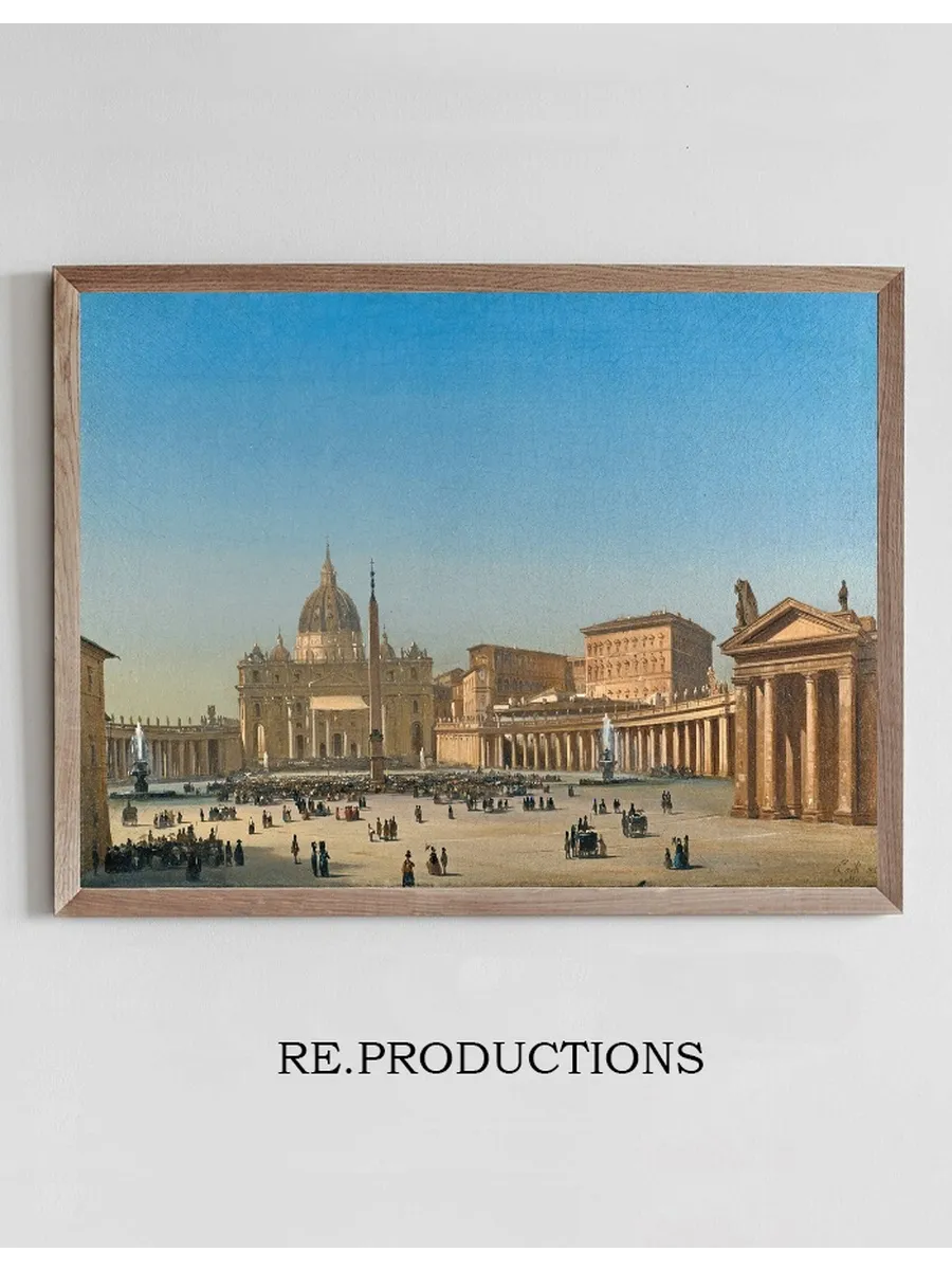 The Benediction Of Pius Ix In St Peter's Square, Rome