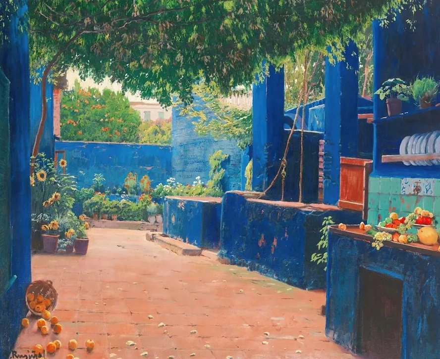 The Blue Courtyard, Arenys