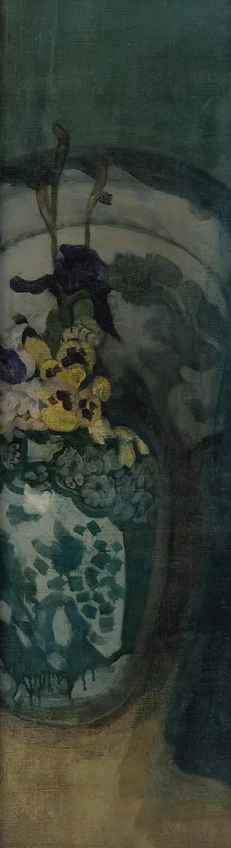 The Blue Girl (fragment) Purple and Blue