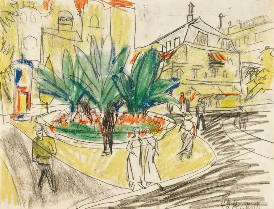 The Bosquet In Albertplatz In Dresden