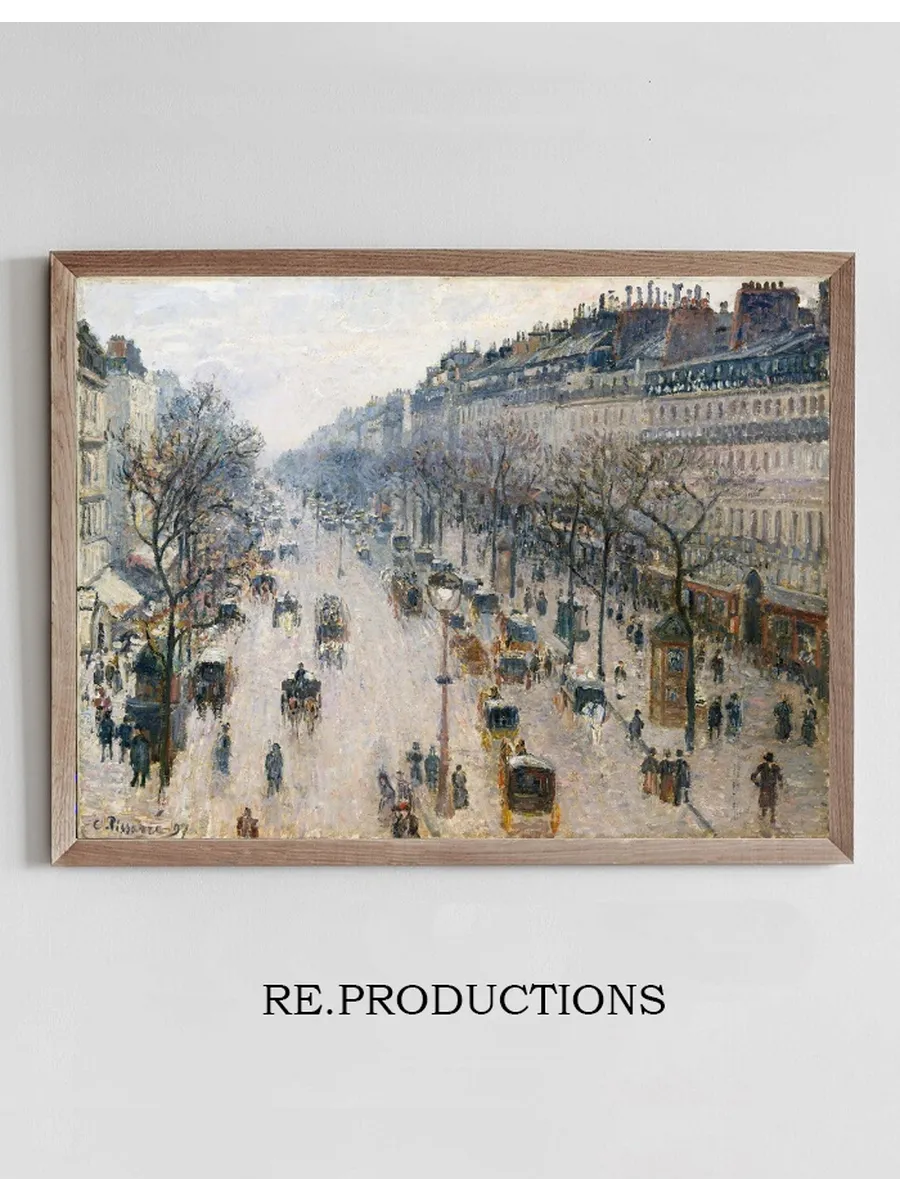 The Boulevard Montmartre on a Winter Morning