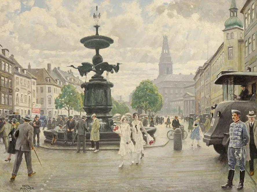 The Bustling Amager Square, Cophenhagen