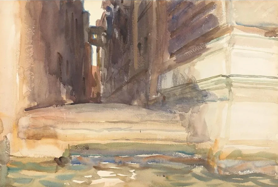 The Calle della Rosa with the Monte di Piet,Venice